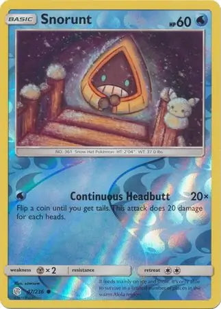 Cosmic Eclipse Snorunt #47/236 reverse holo